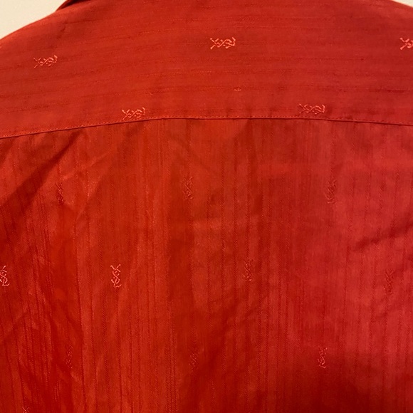 Vintage Yves Saint Laurent red button up size medium - Picture 6 of 8
